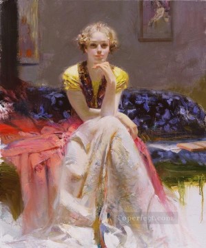 Mujer Painting - Original 2 Pino Daeni bella mujer dama